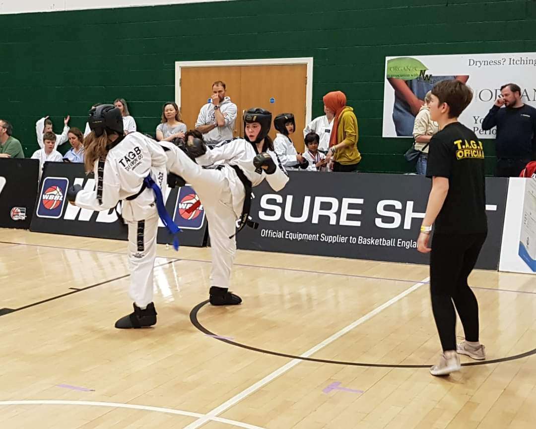 Delilah Smith — sparring action at TAGB competition