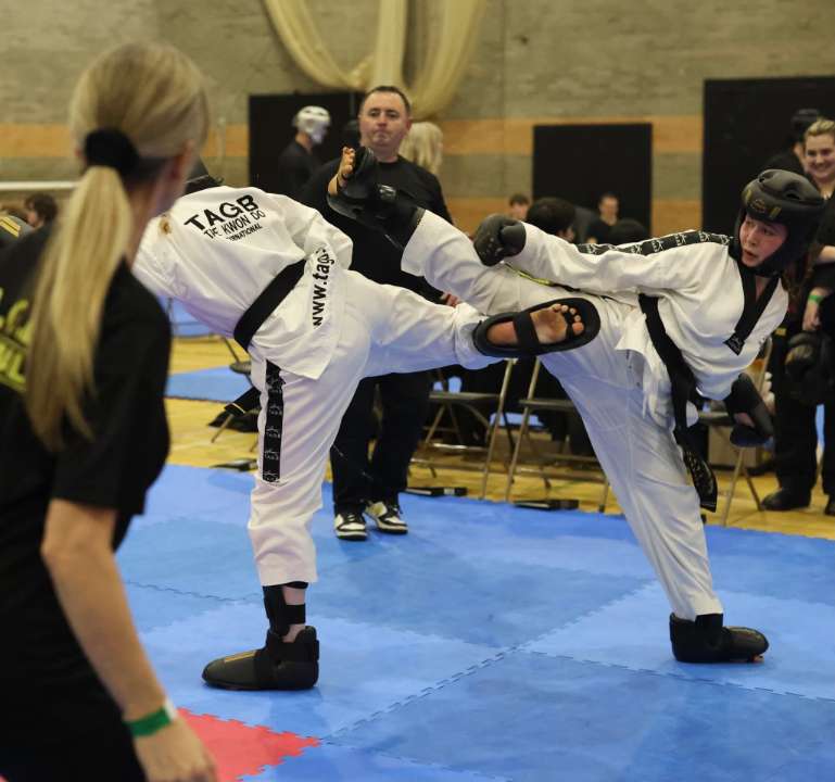 Delilah Smith — high kick at TAGB competition