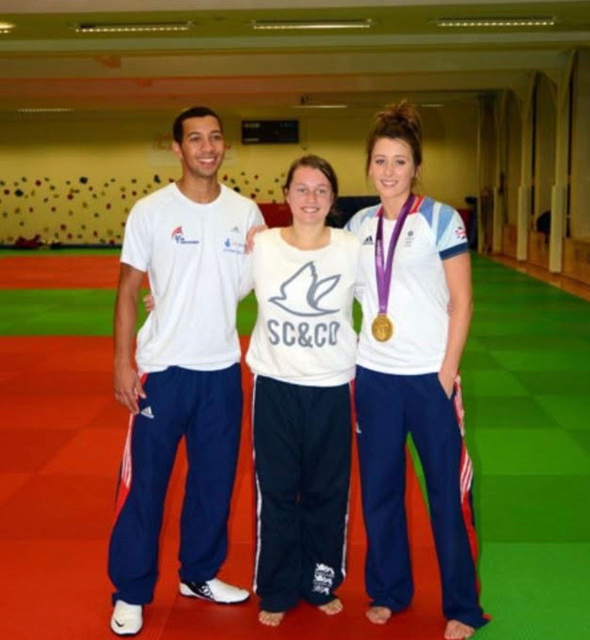 Ellen Simmons with GB Olympic athletes
