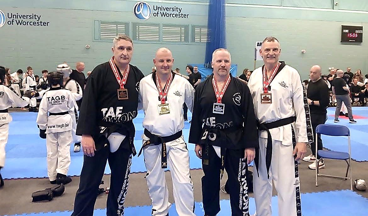 Gavin Cook competing in Taekwondo