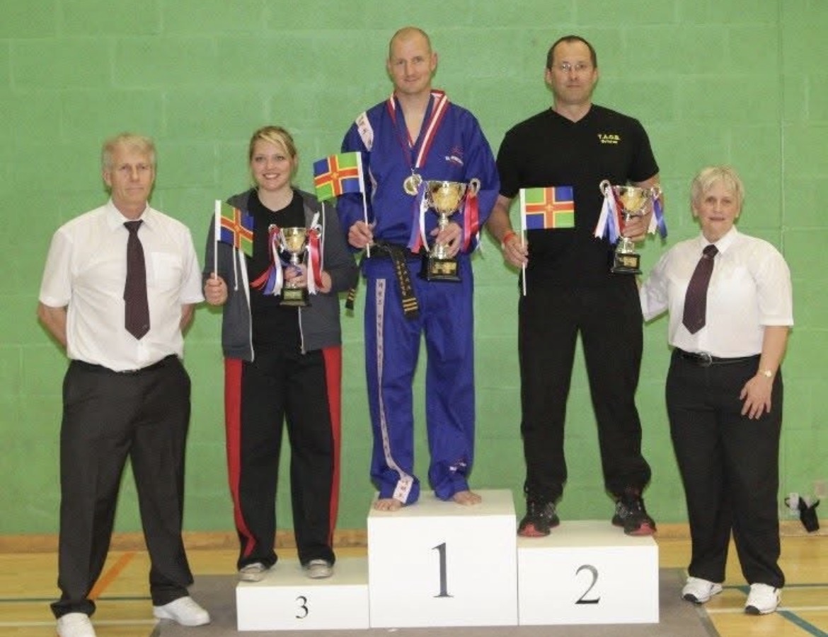 Gavin Cook on the podium - Aland Islands tournament