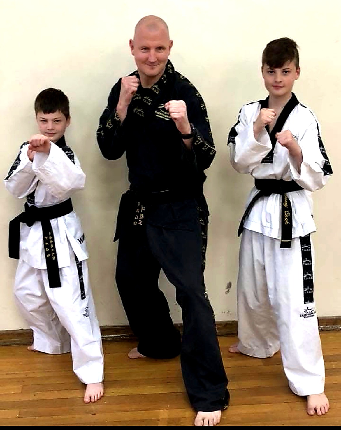 Gavin Cook with sons Harry and Jack