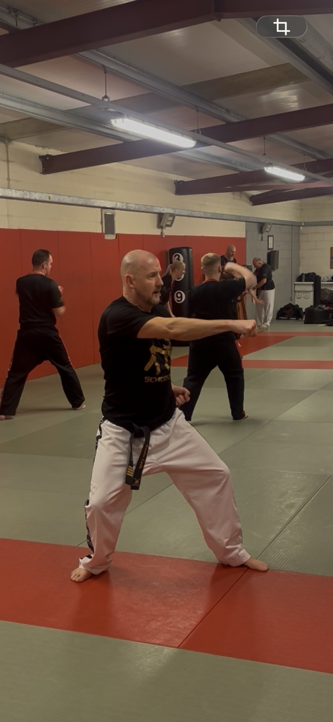 Gavin Cook training in the dojo